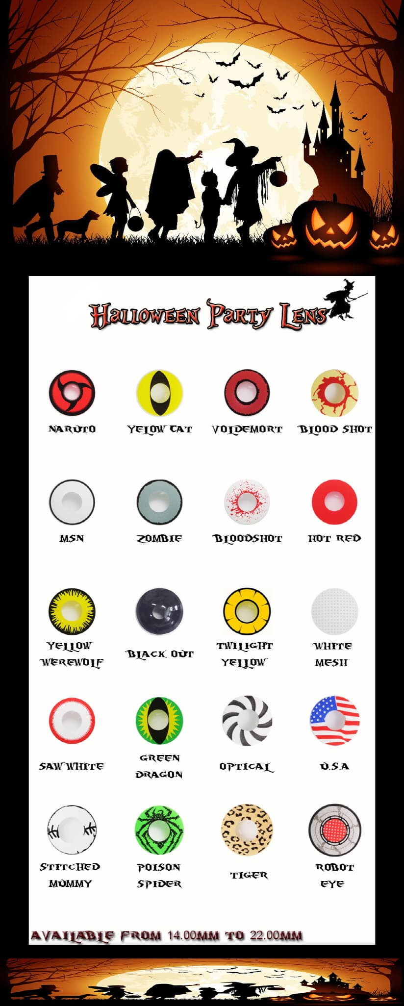 Halloween party lens